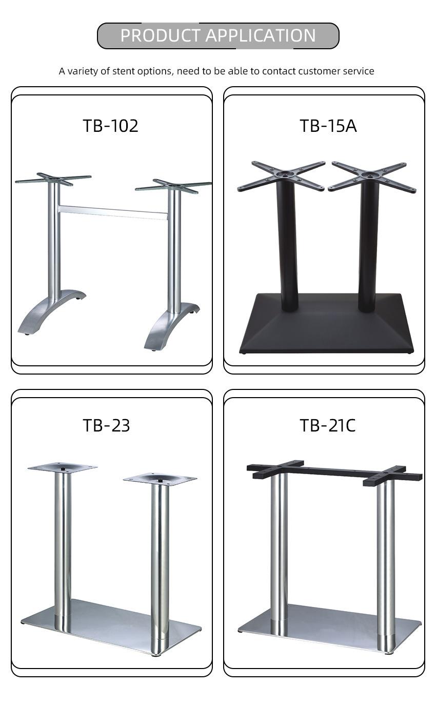 Modern Leisure Restaurant Furniture Metal Base Reception Coffee Table