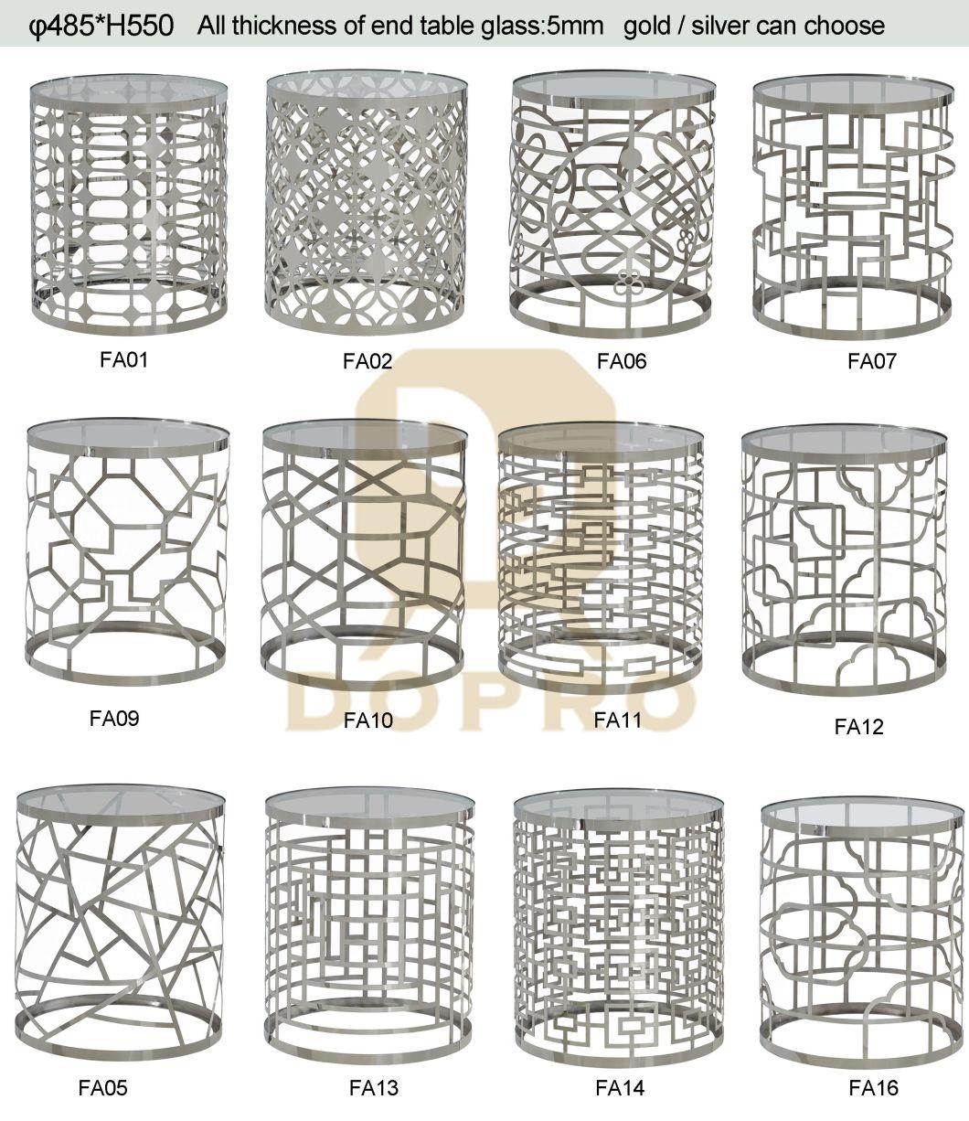 New Chinese Style Laser Cut Cheap Wholesale End Table Set for Home and Hotel