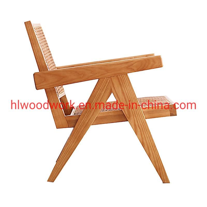 Little Rattan Sofa / Rattan Chair Rubber Wood Frame Rattan Seat Leisure Sofa Armchair Rattan Leisure Armchair Office Furniture