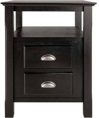 End Table / Side Table / Night Stand / Bedside Table with Bin Drawer