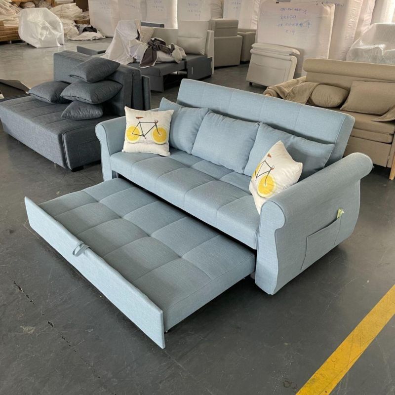 Small Apartment Corner Living Room Sofa Technology Cloth Dual-Purpose Sofa