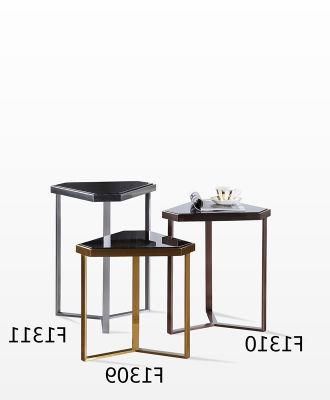 Nesting Coffee Tables Decorative Black Marble Side End Table Furniture for Bedroom, Living Room