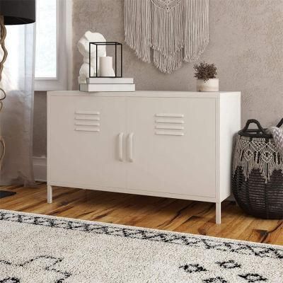 Indoor Elegant Ivory TV Stand with Storage