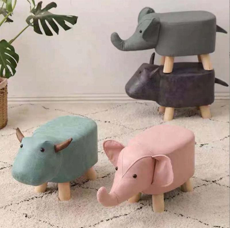 Cartoon Stool Elephant Stool Logo Sofa Shoe Changing Stool