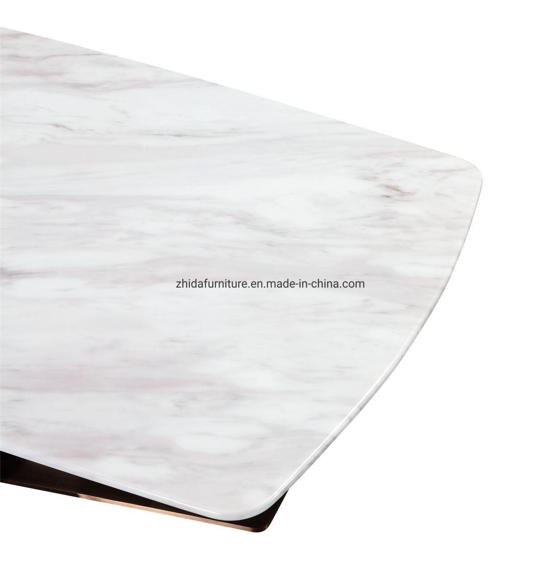 White Marble Living Room Coffee Table