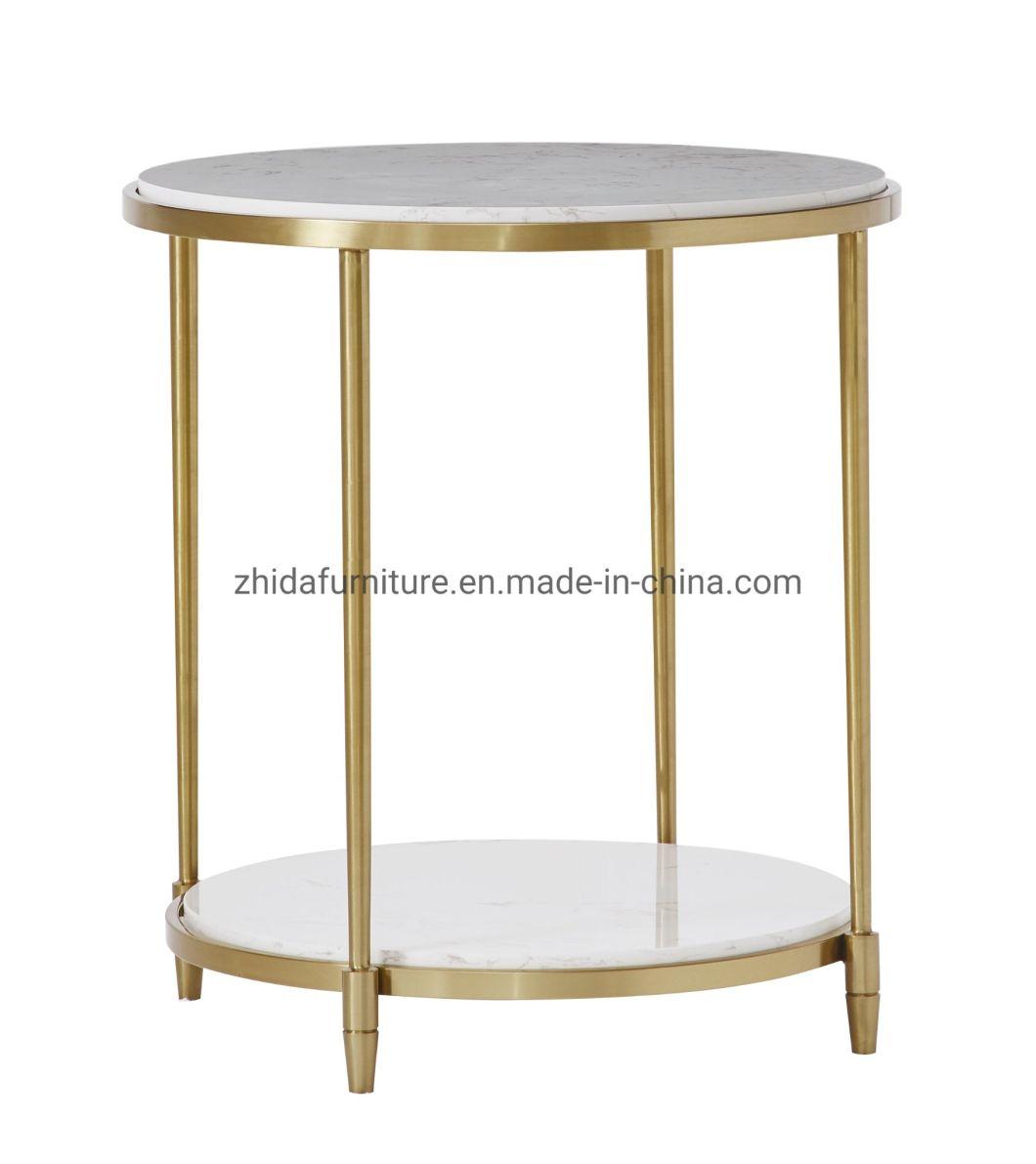 Hotel Bedroom Furniture Classic Golden Side Table Coffee Table