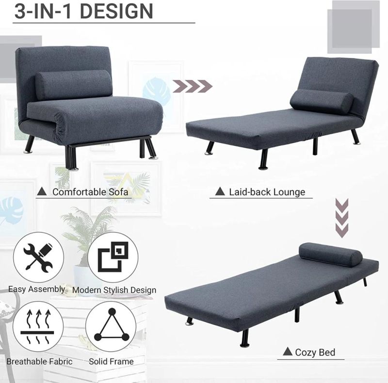 Modern Living Room Bedroom Universal Furniture Casual Folding Sofa Chair