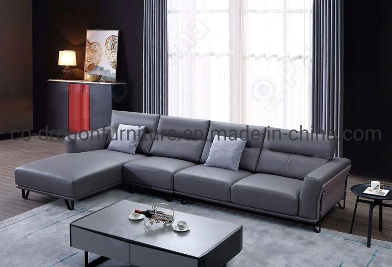 Modern Leather Sofa Set with L Shape for Livingroom Furniture