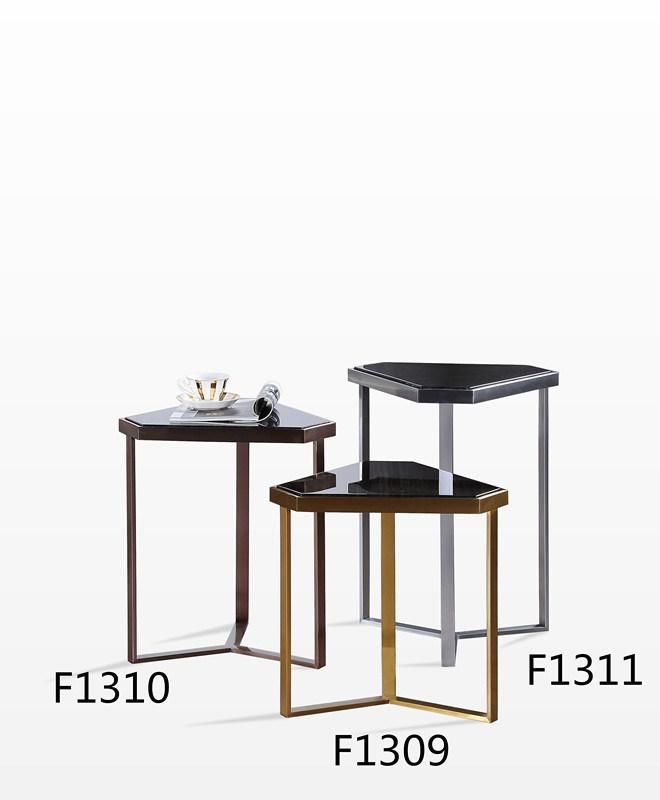 European Design Antique Brass Gold Metal Modern Side Table Coffee Tables