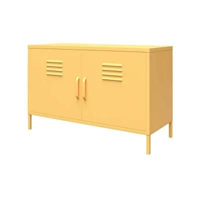 Multifunctional Furniture Cabinet Cupboard Yellow Ultra-Thin TV Stand Chinese Manufacturer