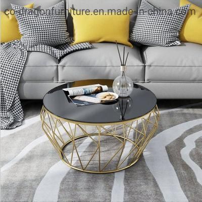 Chinese Wholesale Market Home Fruniture Steel Coffee Table with Top