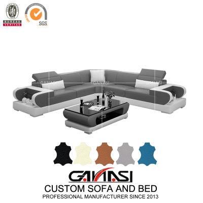 Simple Design Bedroom Furniture L-Shaped Movable Corner Sofa Set with Table