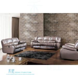 Modern Leather Recliner Sofa Set for Home Theater (DW-12S)