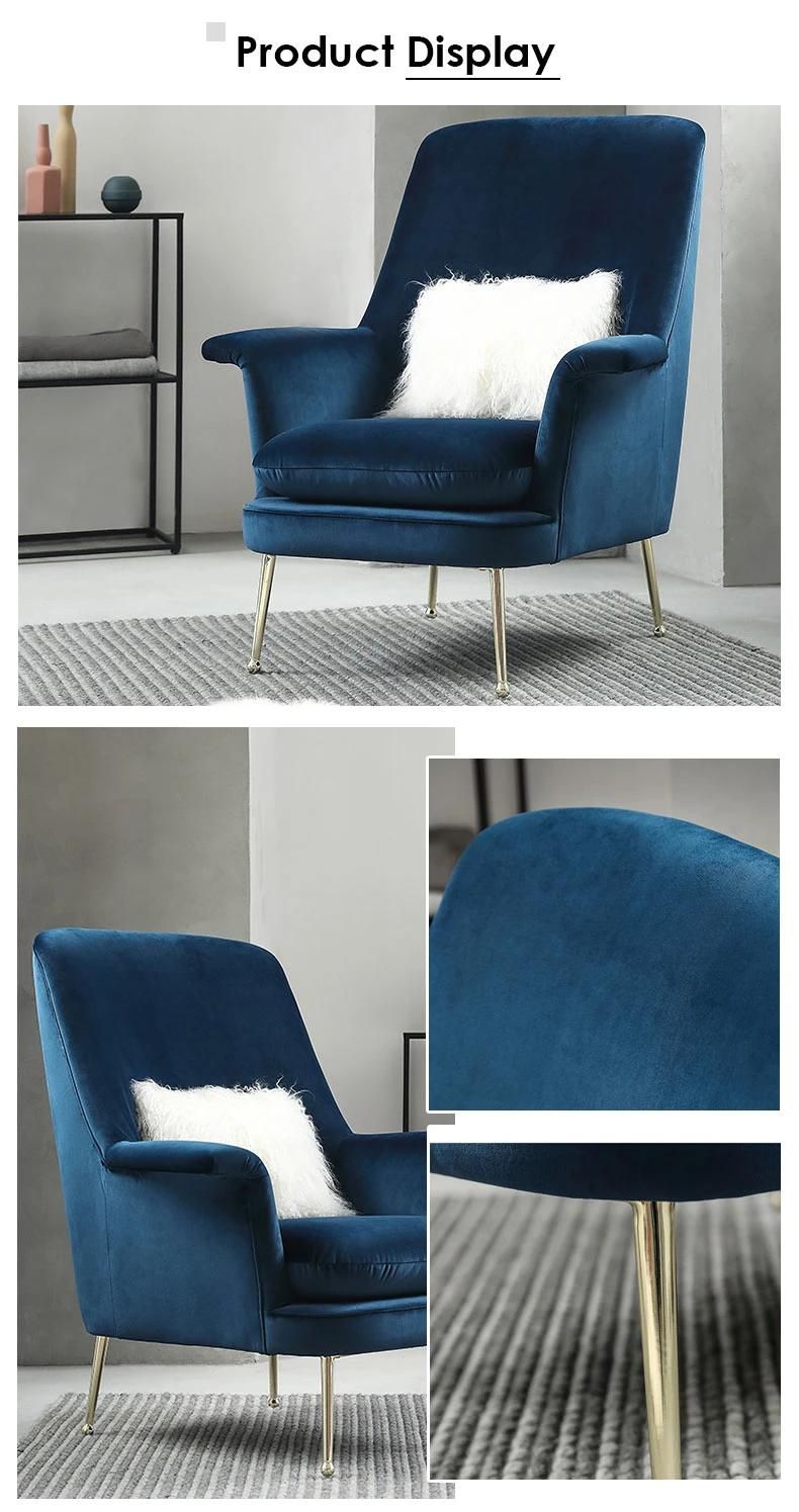 Minimalist Leisure Chair Single Velvet Chair