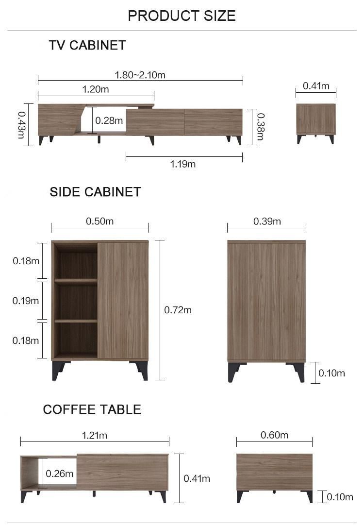 Modern Design Living Room Furniture Set Wooden TV Stand