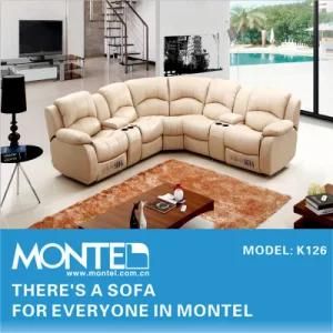 Modern Home Furniture Recliner Corner Sofa, Corner Sofa (K126)