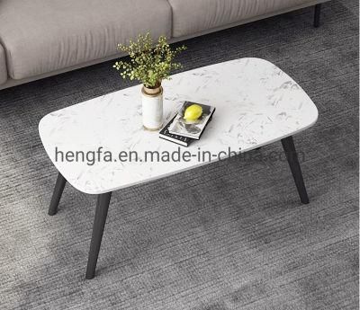 Living Room Furniture Steel Frame Center Metal Stand Tea Table