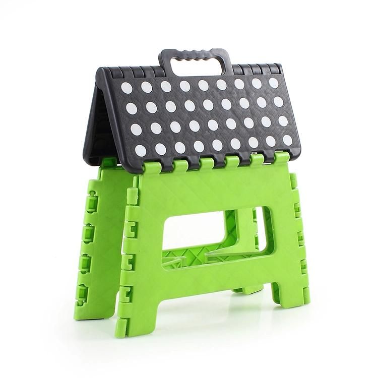 Green Color Matching Cute DOT Portable Folding Stool