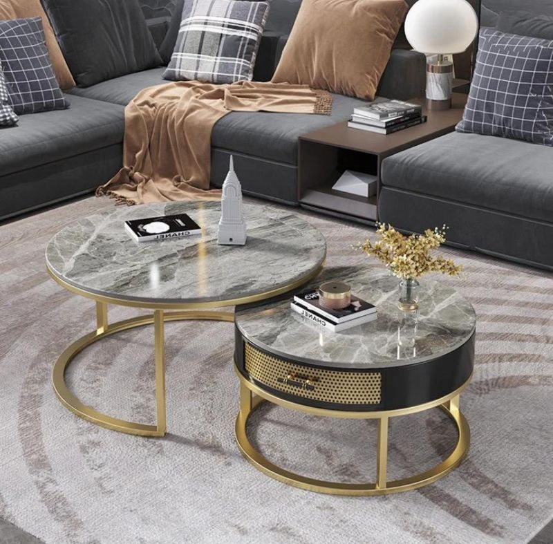 Free Sample Italian Furniture Tempered Glass Coffee Table Console Table