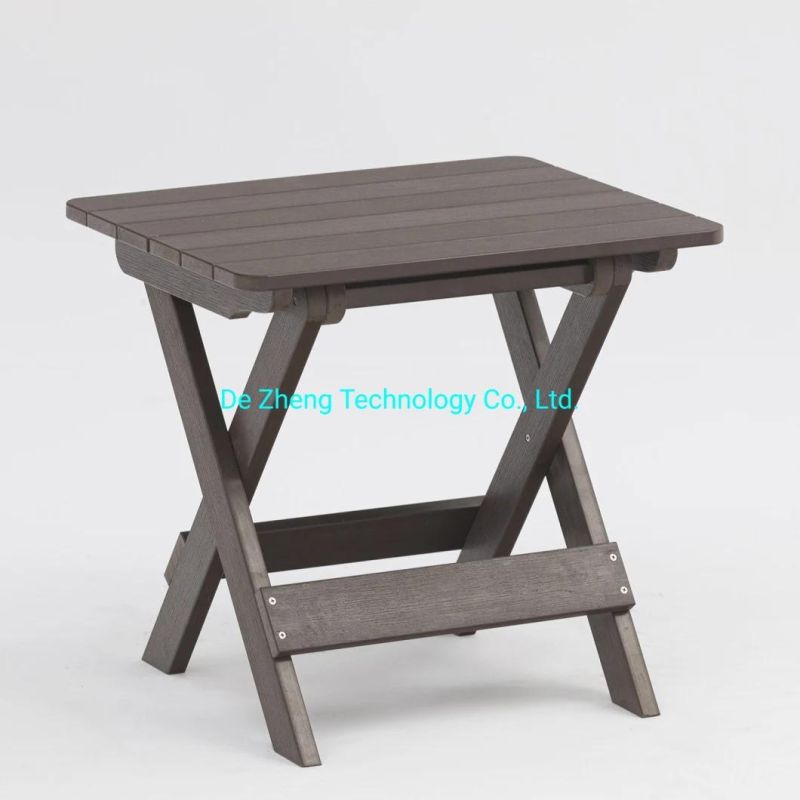 Wholesale Modern Armless Folding Chairs Garden Wood Outdoor Folding Chair WPC Garden Furniture