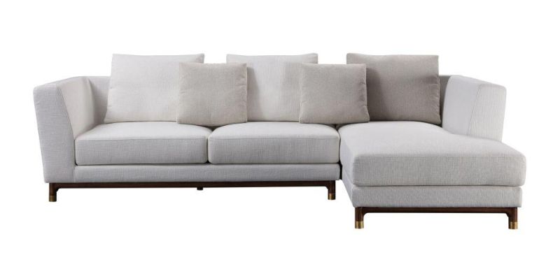 Modern White Fabric Living Room Secetion Sofa for Hotel Reception