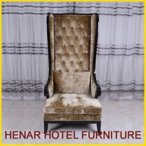 Wooden Frame High Back Sofa for Hotel Lobby