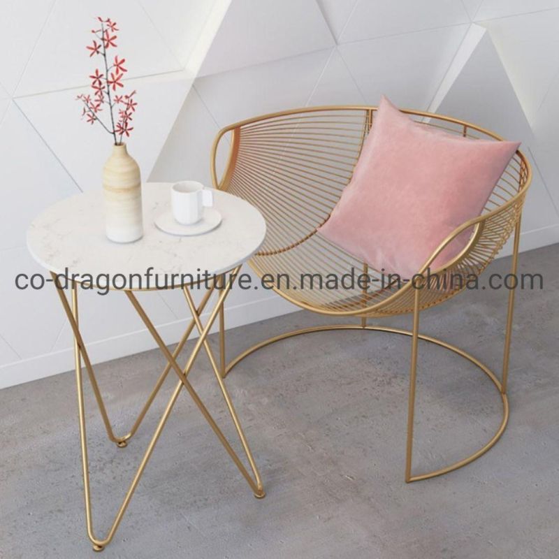 Luxury Low Back Steel Living Room Chair for Home Furniture