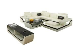 Design Modern Leather Sofa U Shape Corner American Furniture