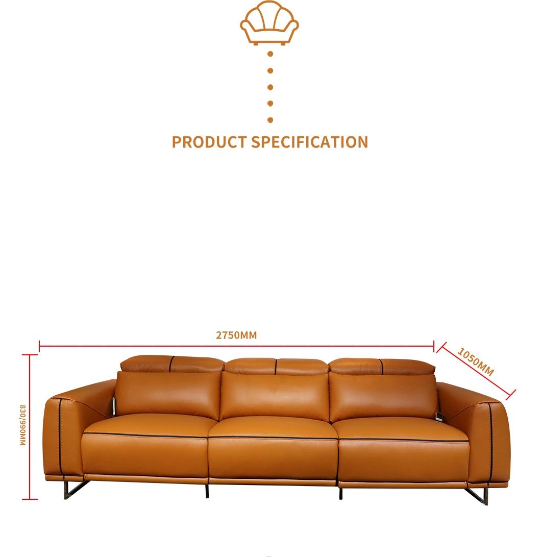 Hot Modern Minimalist Electric Sofa Recliner PVC Functional Sofa Bed Living Room Combination Sofa