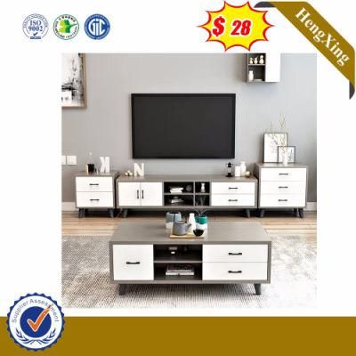 Modern Wholesale Price Wooden with Glass Top TV Stand for Plywood Coffee Table (UL-1162)