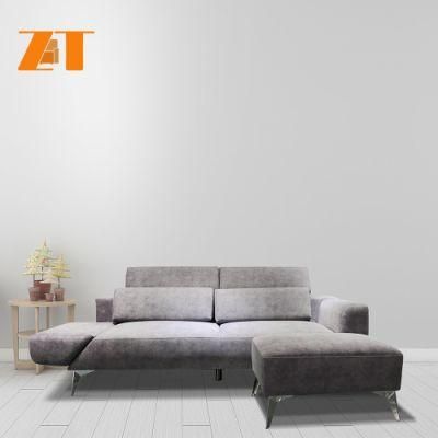 2022 Latest China Home Furniture Living Room Modern Waterproof Fabric Upholstered 3 Seater Lazy Sofa Set