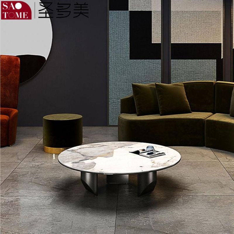 Modern Popular Living Room Furniture D-Shaped Foot Tea Table