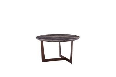 Marble Top Stainless Steel Golden Color Coffee Side Table