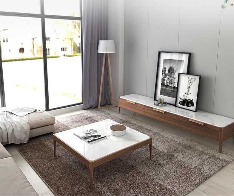 Nordic Home Furniture Living Room 1.8m Carrara Marble TV Stand TV Table