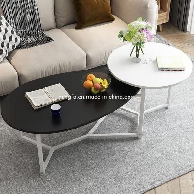 Furniture Frame Living Room Center Metal Stand Fiberboard Tea Table