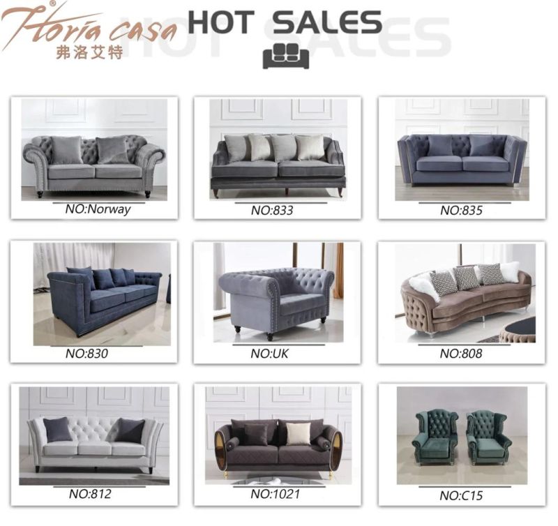 Contemporary Simple Leisure Home Fabric Sofa Set Furniture