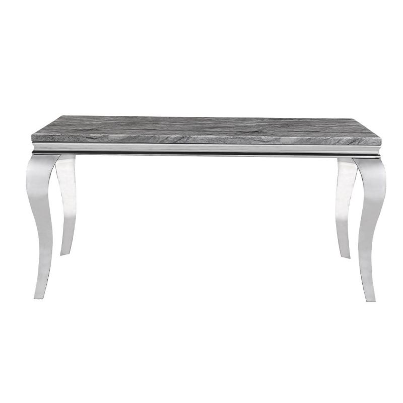 China Supplier High Quality Home Office Marble Base Stainless Steel Coffee Side Tea Table