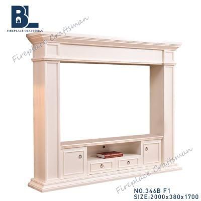 China Furniture High End and Elegant Big Size TV Stand Fireplace 346b