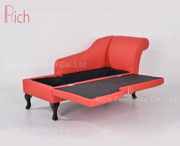 Latest Chesterfield Wooden Sofa Set Chaise Lounge Sofa Set