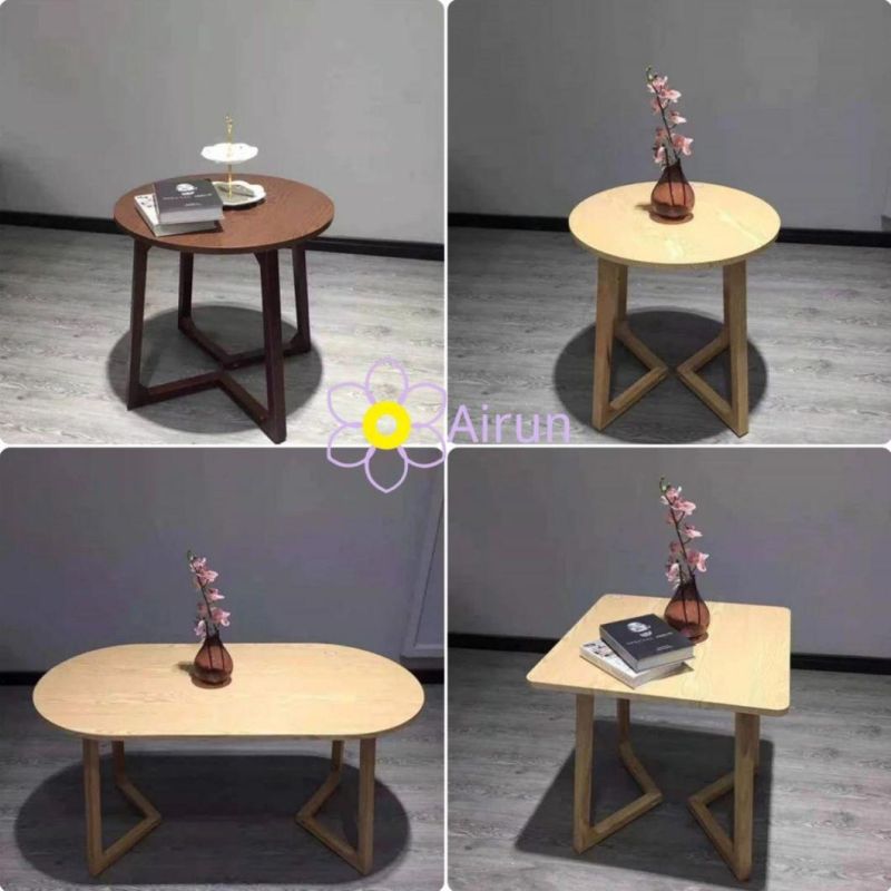 Modern Design Living Room Wooden Coffee Tea Table Side Table Dining Table Round Table