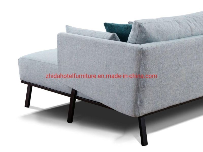 Small L Shape Modern Leisure Hotel Furniture Living Room Sofa