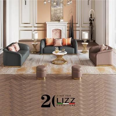 Dubai United Living Room Furniture Latest Design Couch Golden Luxury Fabric Sofa