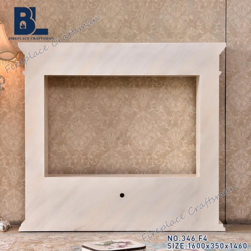 Home Furniture MDF Wooden Design TV Stand Fireplace Mantel 346