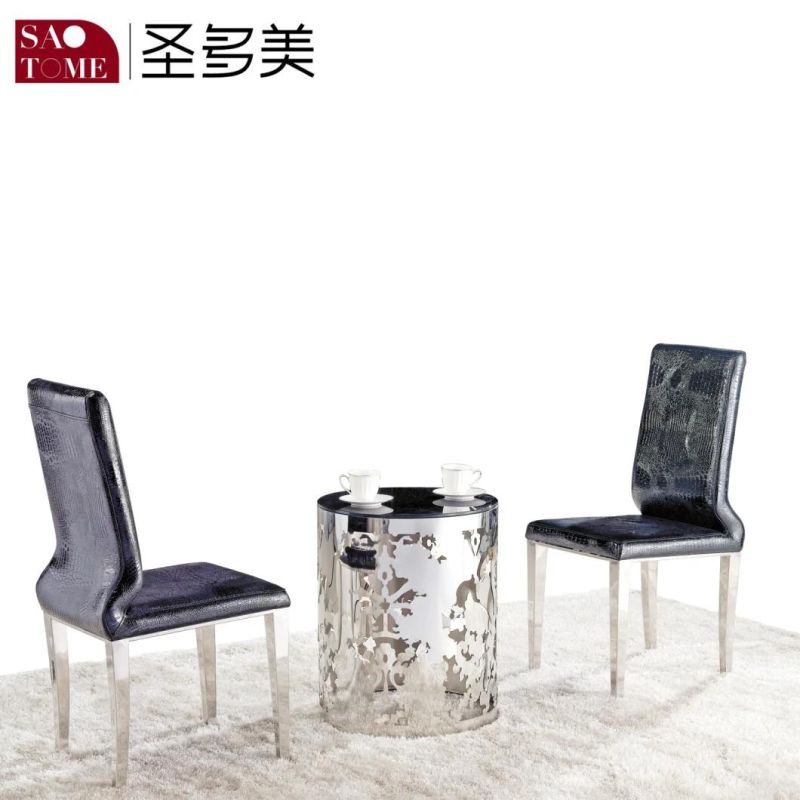 Metal Glass Coffee End Table for Home and Office