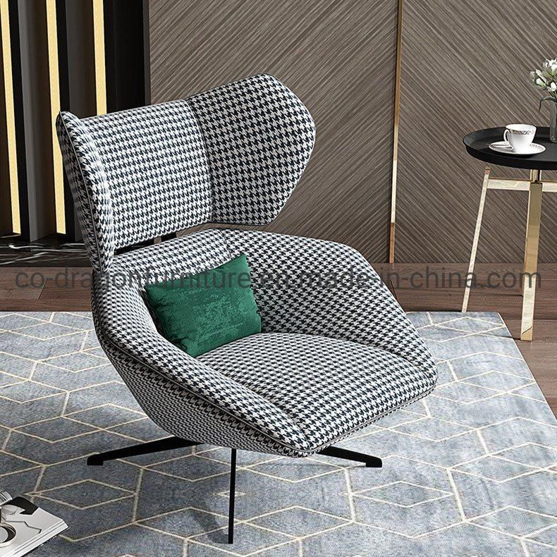 Modern Home Furniture High Back Swivel Leisure Chair with Fabric