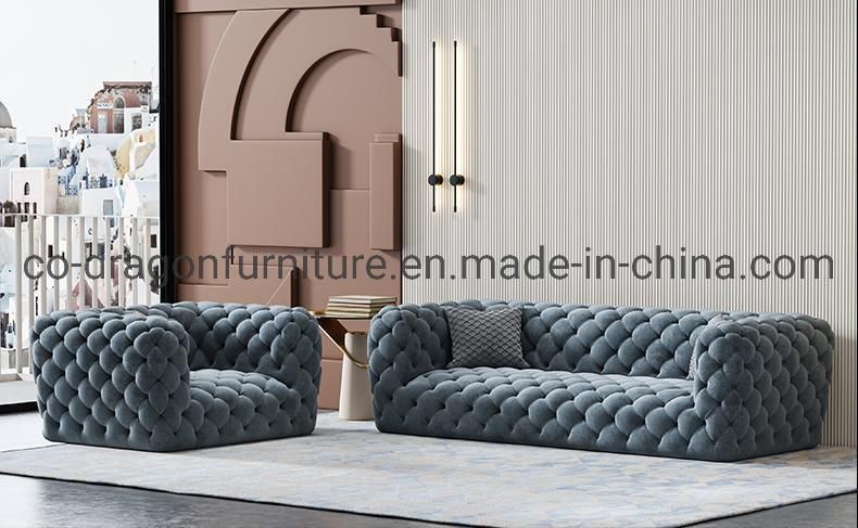 Fashion Luxury Velvet 3 Seaters Sofa for Living Room Furniture