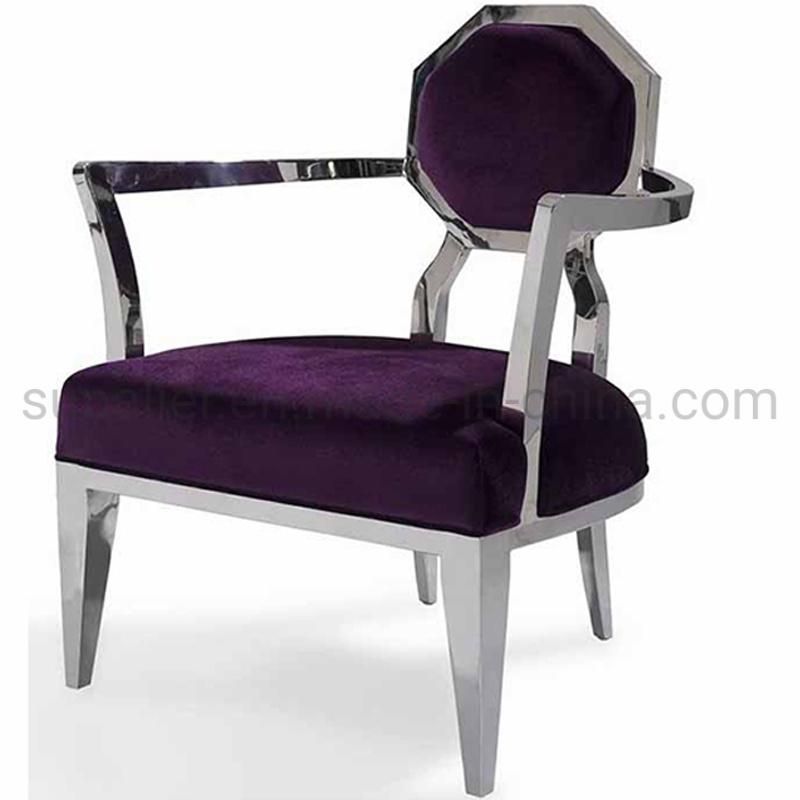 Wholesale Living Room Furniture Metal Legs Velvet Sofa