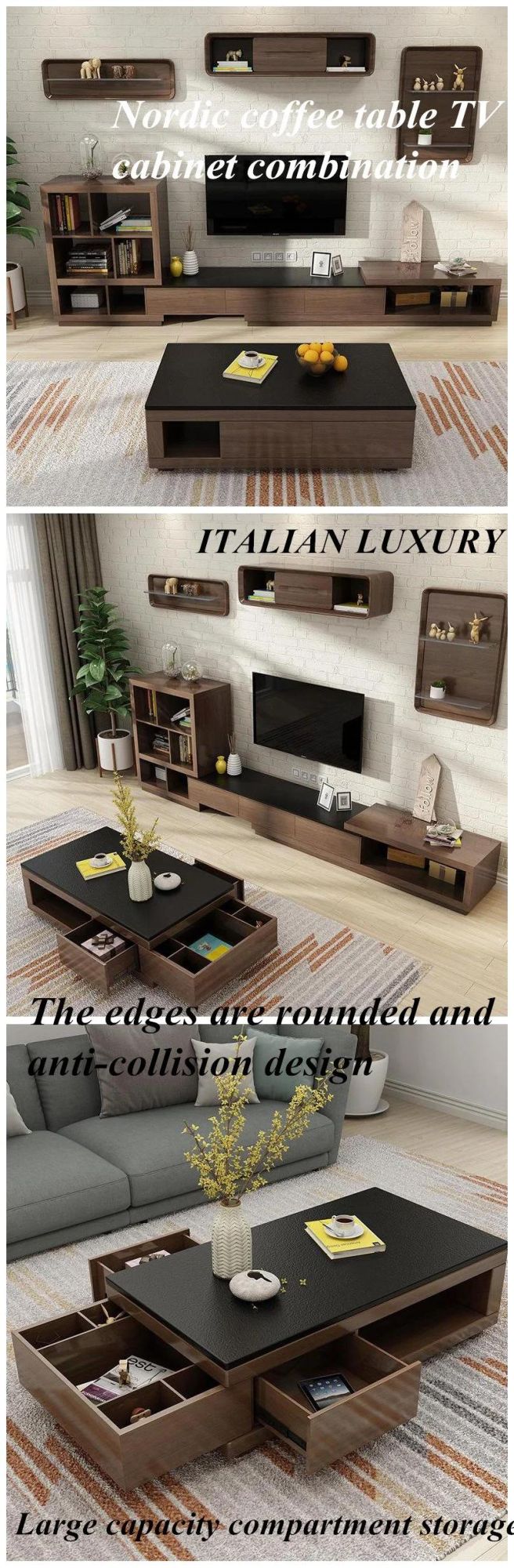 Modern Living Room High Quality Wooden TV Stand with Low Price