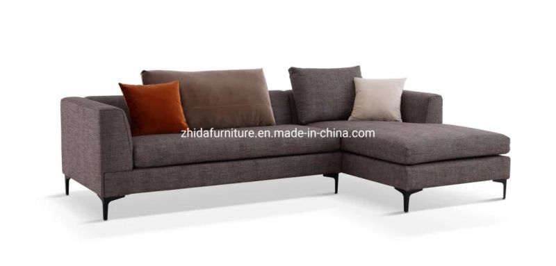 Modern Design Home Furniture Living Room L Shape Sectional Fabric Corner Sofa E1865-1