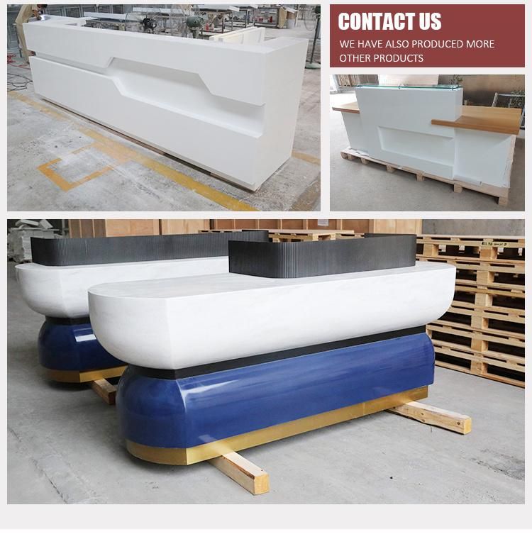 Customozed Solid Surface Reception Counter Desk